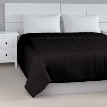 Prehoz  s pozdĺžným prešívaním, grafitová, Cotton Panama, 702-08