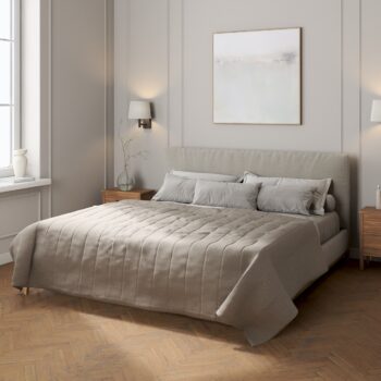 Prehoz  s pozdĺžným prešívaním, grafitová, Edinburg, 115-77