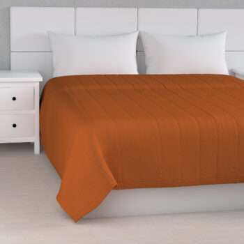 Prehoz  s pozdĺžným prešívaním, hrdzavá, Cotton Panama, 702-42