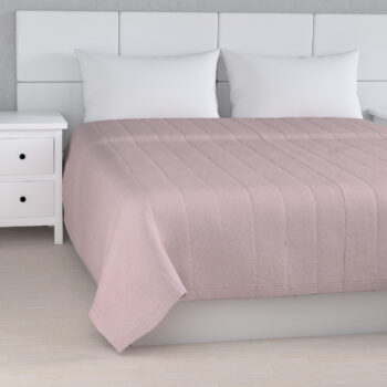 Prehoz  s pozdĺžným prešívaním, pastelová ružová, Amsterdam, 704-51