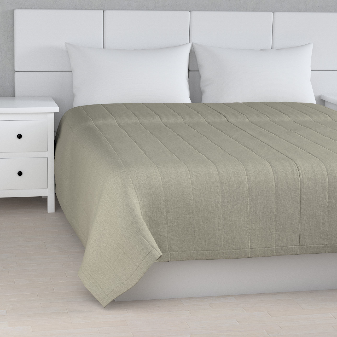 Prehoz s pozdĺžným prešívaním, šedo - béžový šenil, City, 704-80 Prehoz s pozdĺžným prešívaním, šedo - béžový šenil, City, 704-80