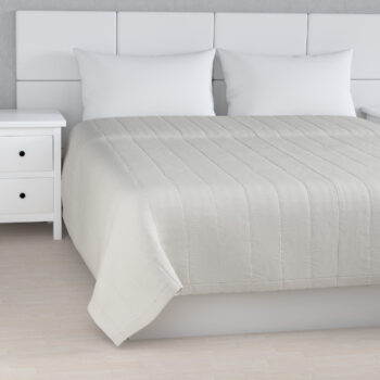 Prehoz  s pozdĺžným prešívaním, teplá biela, Linen, 159-06