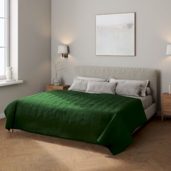 Prehoz  s pozdĺžným prešívaním, zelená, Quadro, 144-33