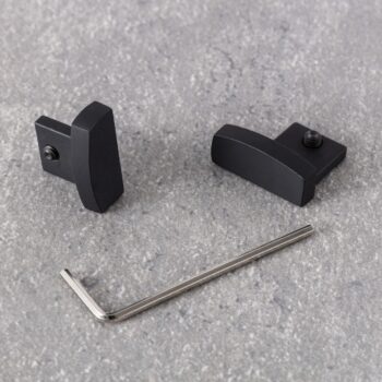 Prémiová krytka stropnej lišty čierna 2ks., 1 x 2 x 2,5 cm