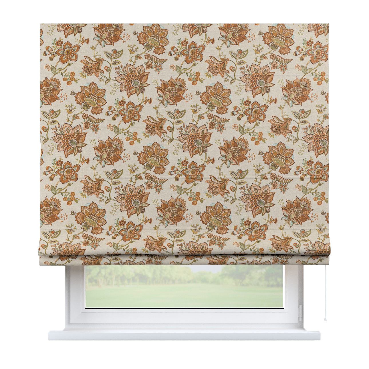 Rímska Roleta Bari, béžové kvety, Intenso Premium, 144-27 Rímska Roleta Bari, béžové kvety, Intenso Premium, 144-27