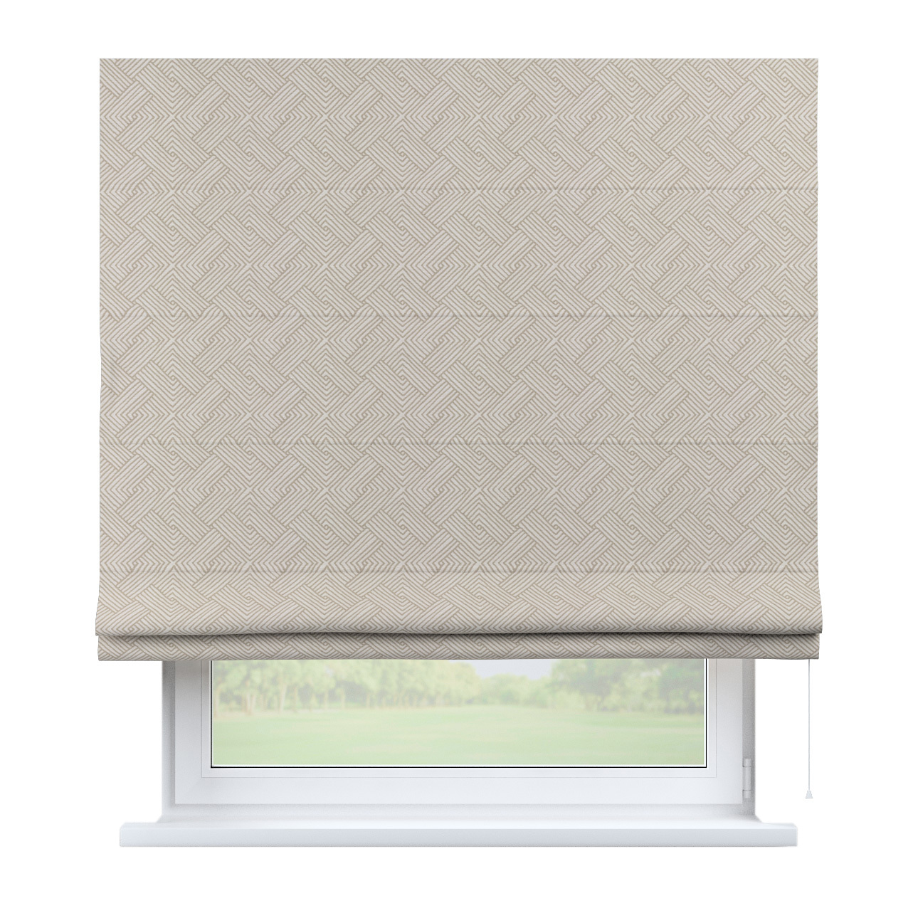 Rímska Roleta Bari, béžovo-krémové geometrické vzory, Sunny, 143-44 Rímska Roleta Bari, béžovo-krémové geometrické vzory, Sunny, 143-44