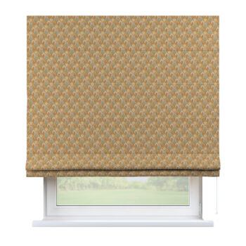 Rímska Roleta Bari, béžový a zelený kvetinový motív, Intenso Premium, 144-28