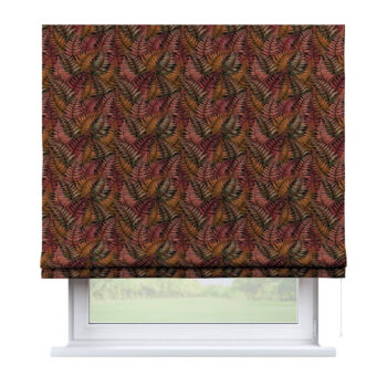 Rímska Roleta Bari, bordová a zlatý list, Intenso Premium, 144-19