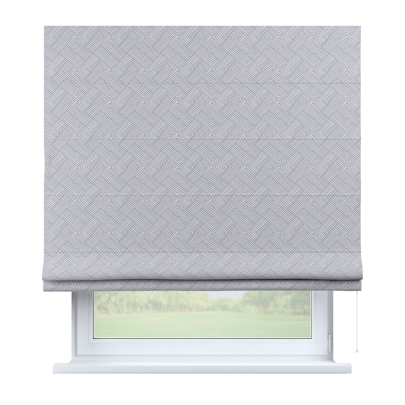 Rímska Roleta Bari, geometrické sivé vzory, Sunny, 143-45 Rímska Roleta Bari, geometrické sivé vzory, Sunny, 143-45