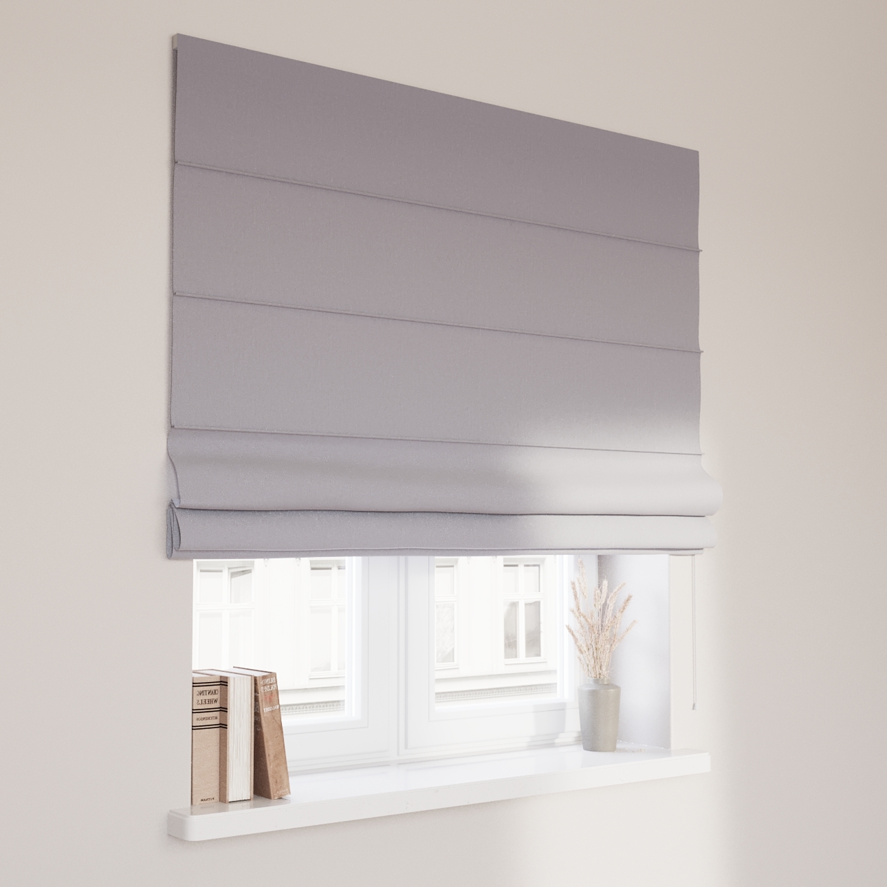 Rímska roleta Capri, Lysegrå, Velvet, 704-24 Rímska roleta Capri, Lysegrå, Velvet, 704-24