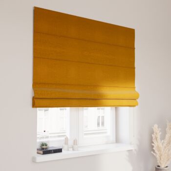 Rímska roleta Capri, Sennepsgul, Velvet, 704-23