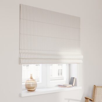 Rímska roleta Capri, béžovo-biele prúžky, Quadro, 136-07