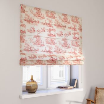 Rímska roleta Capri, bordový vzor na svetlobéžovom podklade, Avinon, 132-15