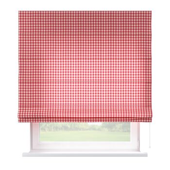 Rímska roleta Capri, červeno-biele káro, Quadro, 136-16