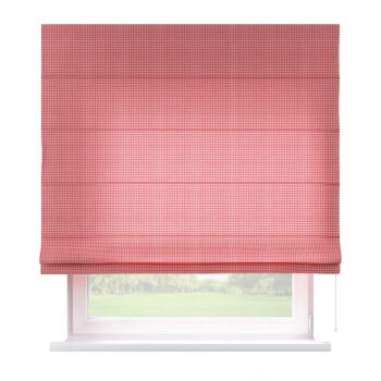 Rímska roleta Capri, červeno-biele malé káro, Quadro, 136-15