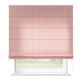 Rímska roleta Capri, červeno-biele prúžky, Quadro, 136-17