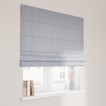 Rímska roleta Capri, granátovo -biele malé káro, Quadro, 136-00