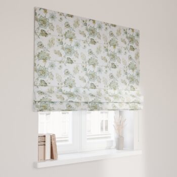 Rímska roleta Capri, kvety na béžovo - sivom podklade, Flowers, 143-67