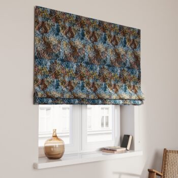 Rímska roleta Capri, modro-oranžová, Intenso Premium, 144-37