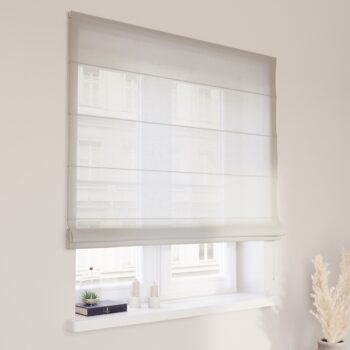 Rímska roleta Capri, polopriesvitná, ecru, Romantica, 128-88