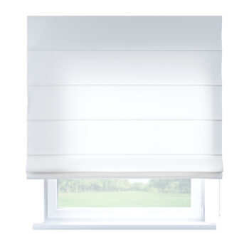 Rímska roleta Capri, saténová teplá biela, Vintage 70's, 139-00