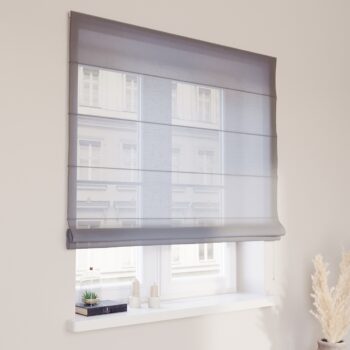 Rímska roleta Capri, sivá, Romantica, 142-90