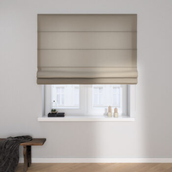 Rímska roleta Capri, sivo-béžová, Linen, 159-15