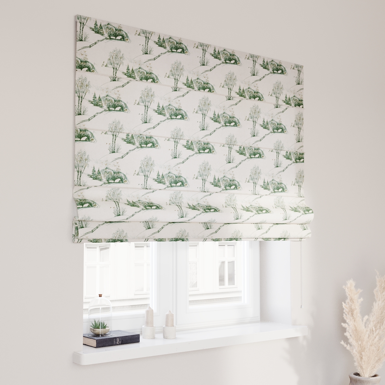 Rímska roleta Capri, zeleno-béžová, Avinon, 629-44 Rímska roleta Capri, zeleno-béžová, Avinon, 629-44