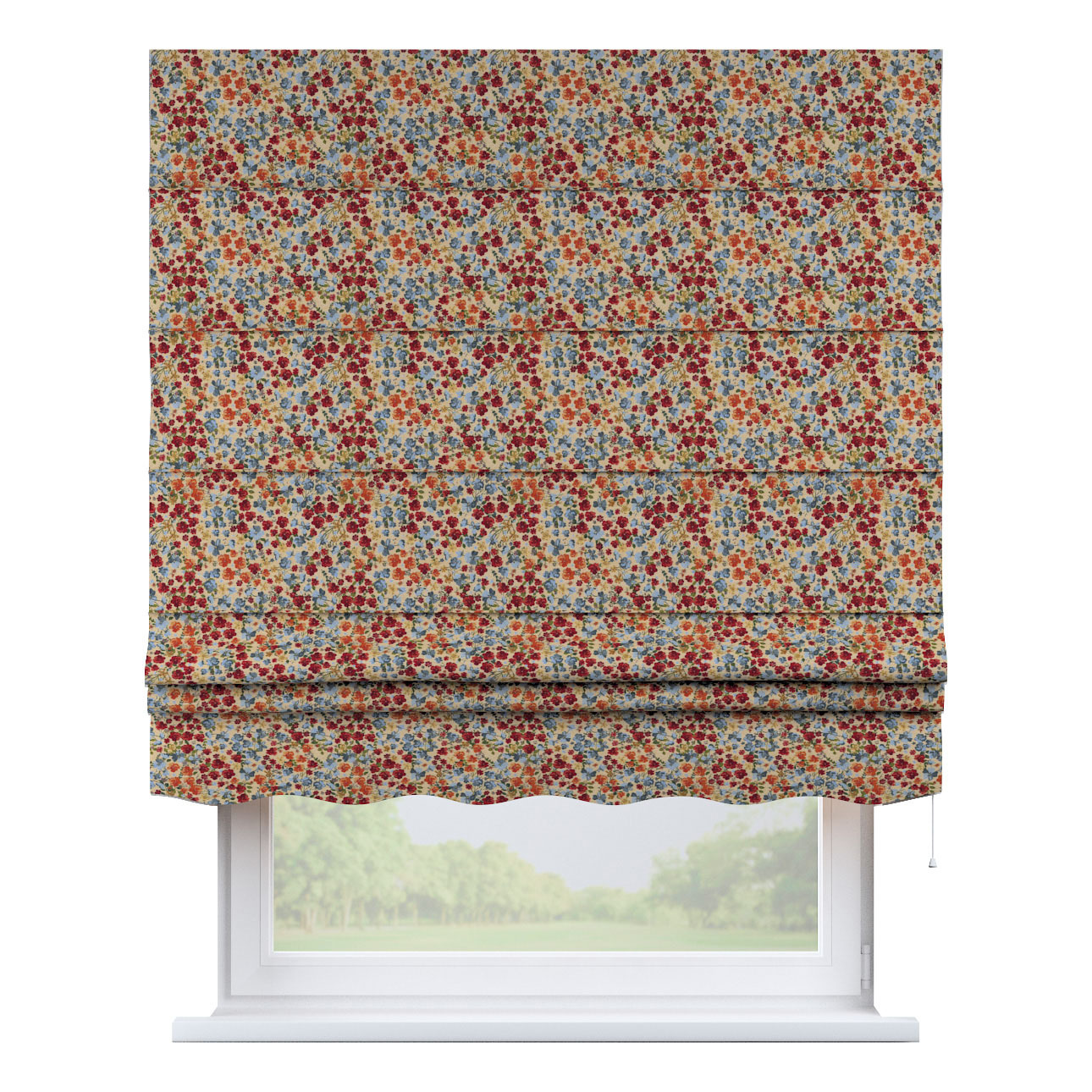 Rímska roleta Florencia, červeno-modrá, Intenso Premium, 144-30 Rímska roleta Florencia, červeno-modrá, Intenso Premium, 144-30