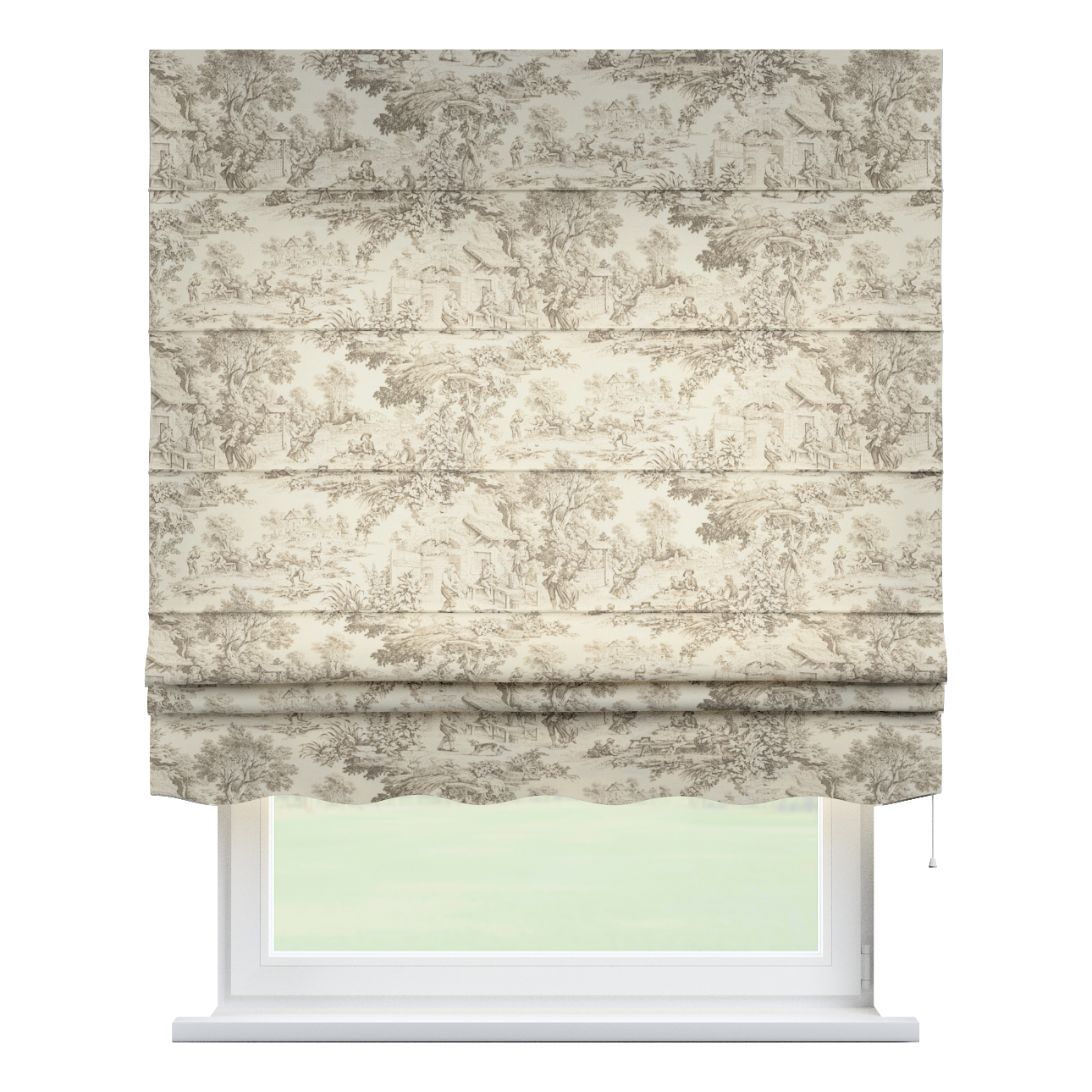 Rímska roleta Florencia, ecru pozadie, béžové postavy, Avinon, 144-53 Rímska roleta Florencia, ecru pozadie, béžové postavy, Avinon, 144-53