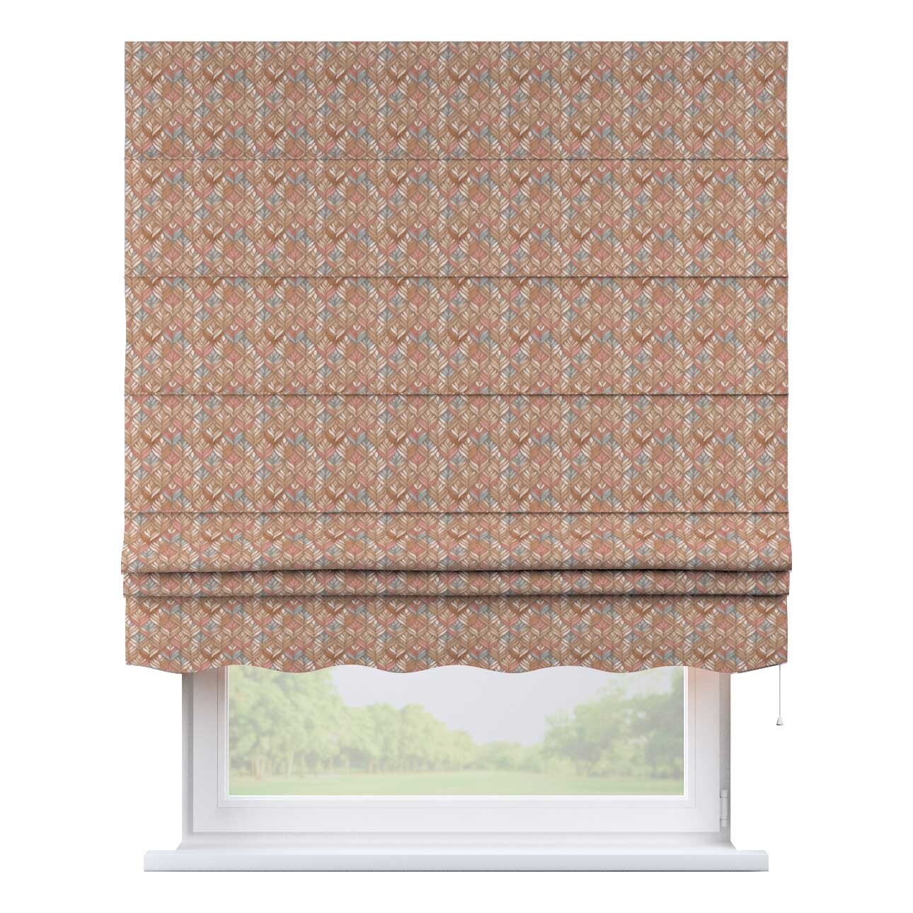 Rímska roleta Florencia, hnedá, broskyňová, Arte, 143-99 Rímska roleta Florencia, hnedá, broskyňová, Arte, 143-99