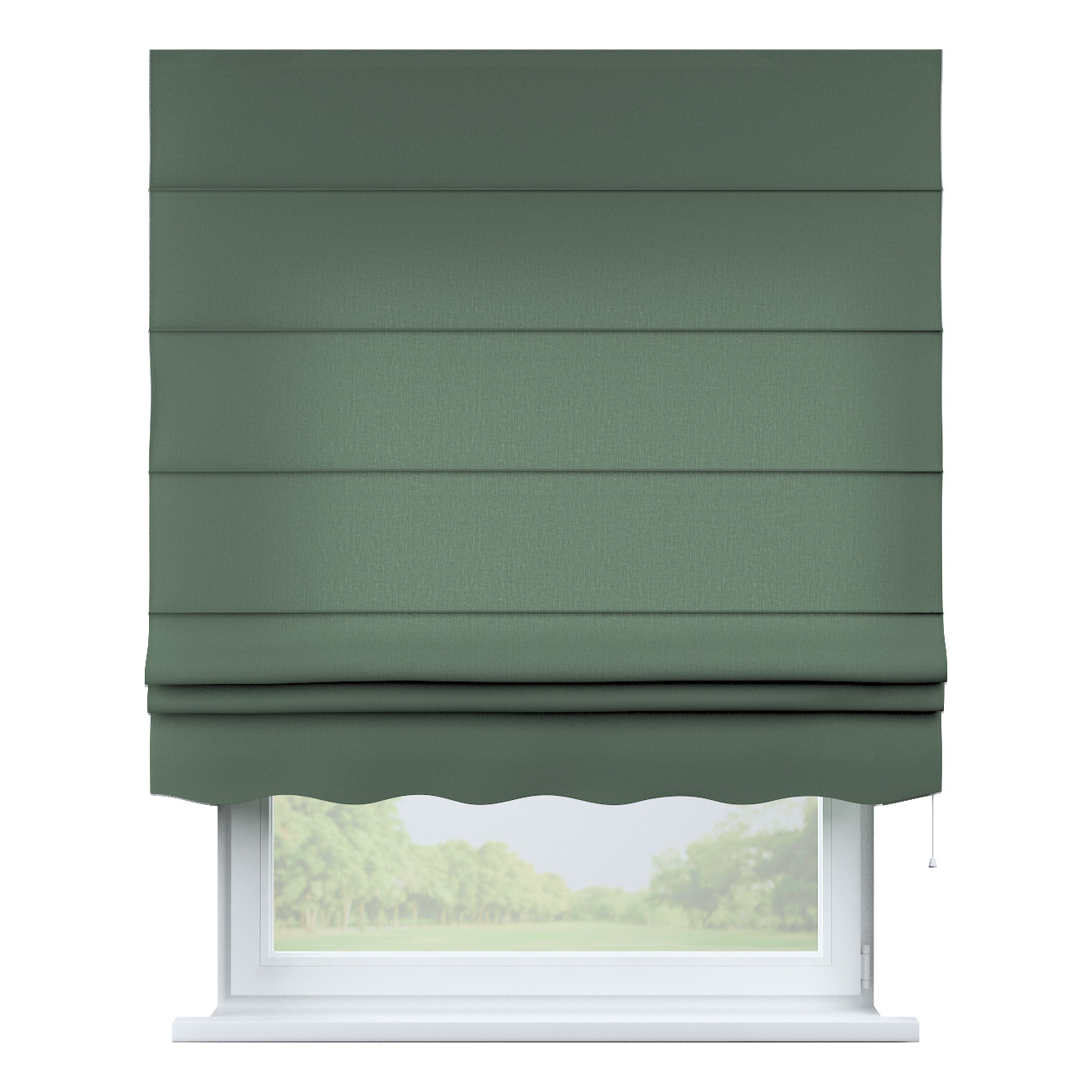 Rímska roleta Florencia, matná zelená, Linen, 159-08 Rímska roleta Florencia, matná zelená, Linen, 159-08