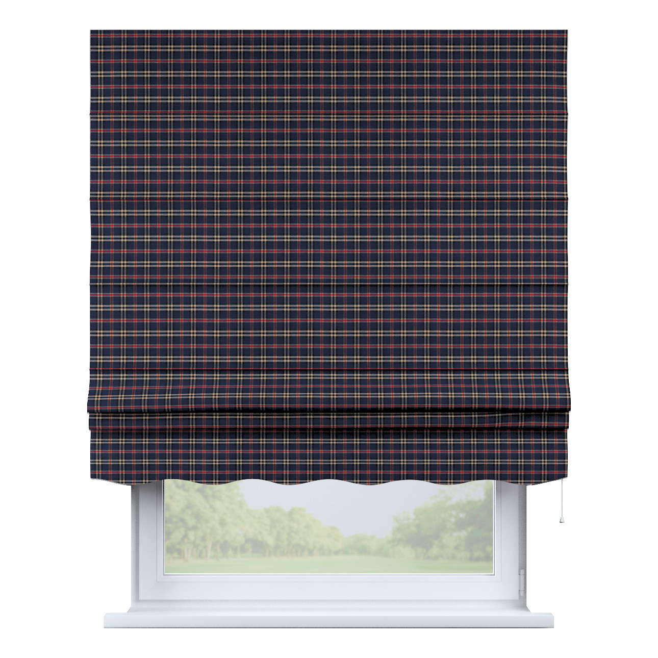 Rímska roleta Florencia, modro - červené káro, Quadro, 142-68 Rímska roleta Florencia, modro - červené káro, Quadro, 142-68