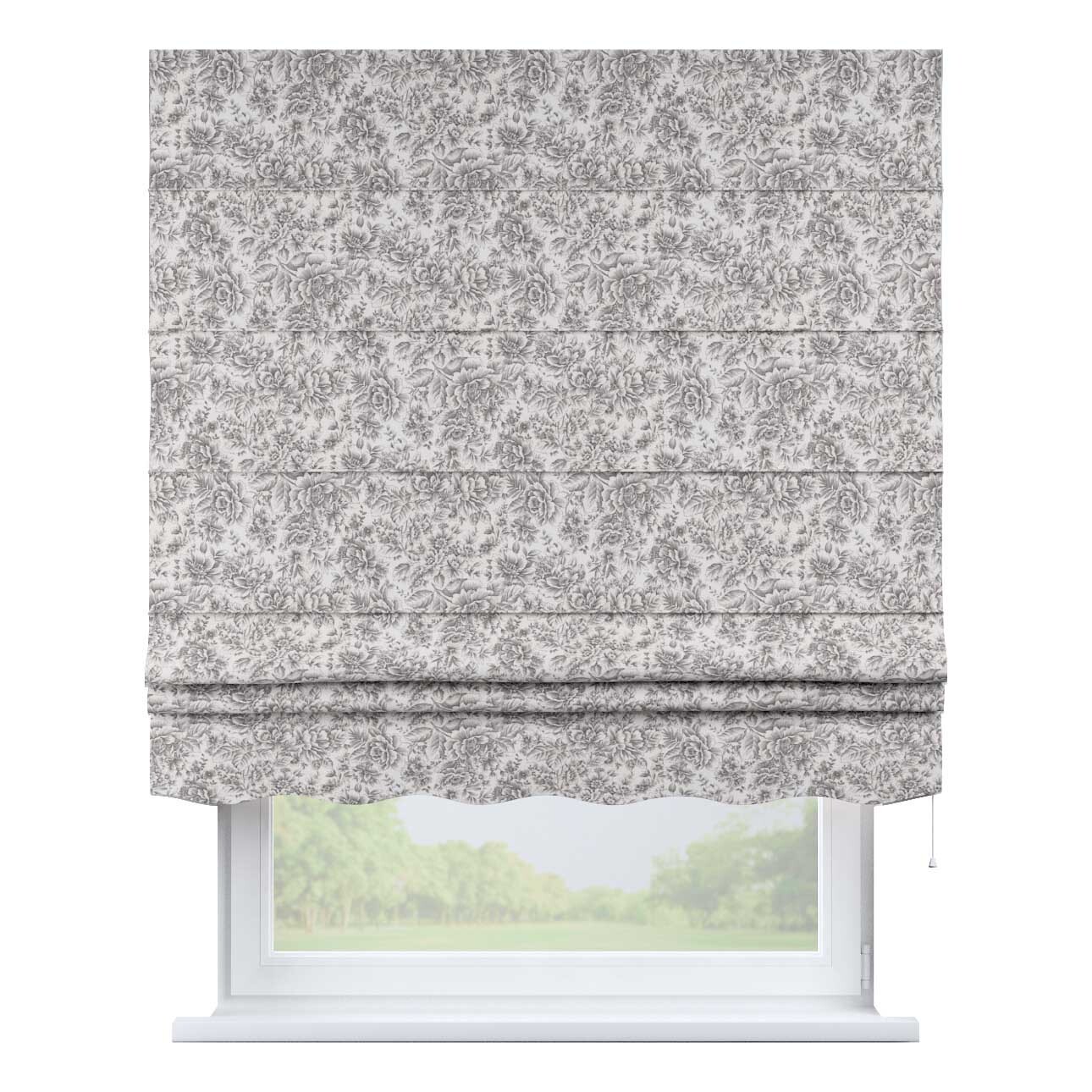 Rímska roleta Florencia, šedá a biela, Arte, 144-02 Rímska roleta Florencia, šedá a biela, Arte, 144-02