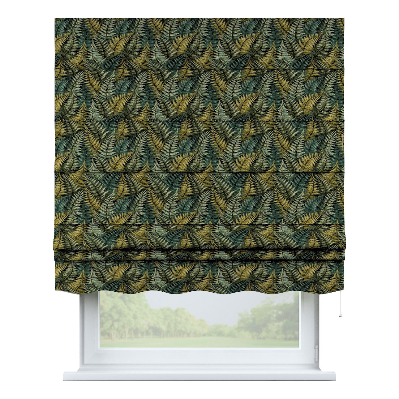 Rímska roleta Florencia, zelené listy, Intenso Premium, 144-18 Rímska roleta Florencia, zelené listy, Intenso Premium, 144-18