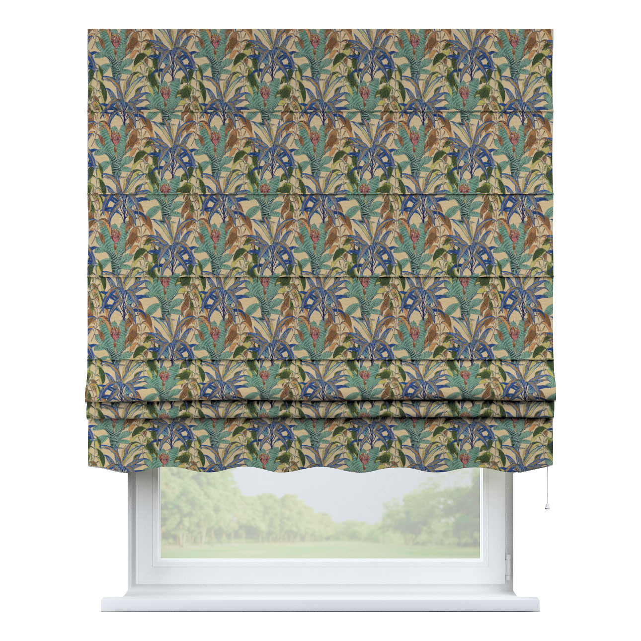 Rímska roleta Florencia, zeleno-modrá, Intenso Premium, 144-29 Rímska roleta Florencia, zeleno-modrá, Intenso Premium, 144-29