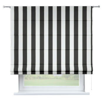 Rímska roleta Torino, bielo-čierne pásy, Vintage 70's, 137-53