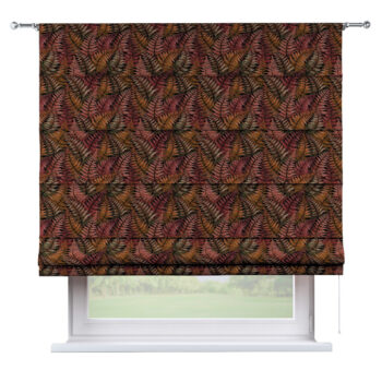 Rímska roleta Torino, bordová a zlatý list, Intenso Premium, 144-19