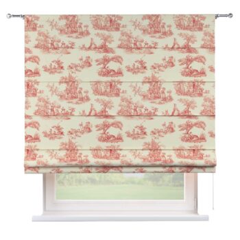 Rímska roleta Torino, bordový vzor na svetlobéžovom podklade, Avinon, 132-15