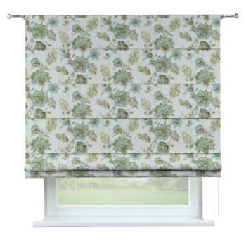 Rímska roleta Torino, kvety na béžovo - sivom podklade, Flowers, 143-67