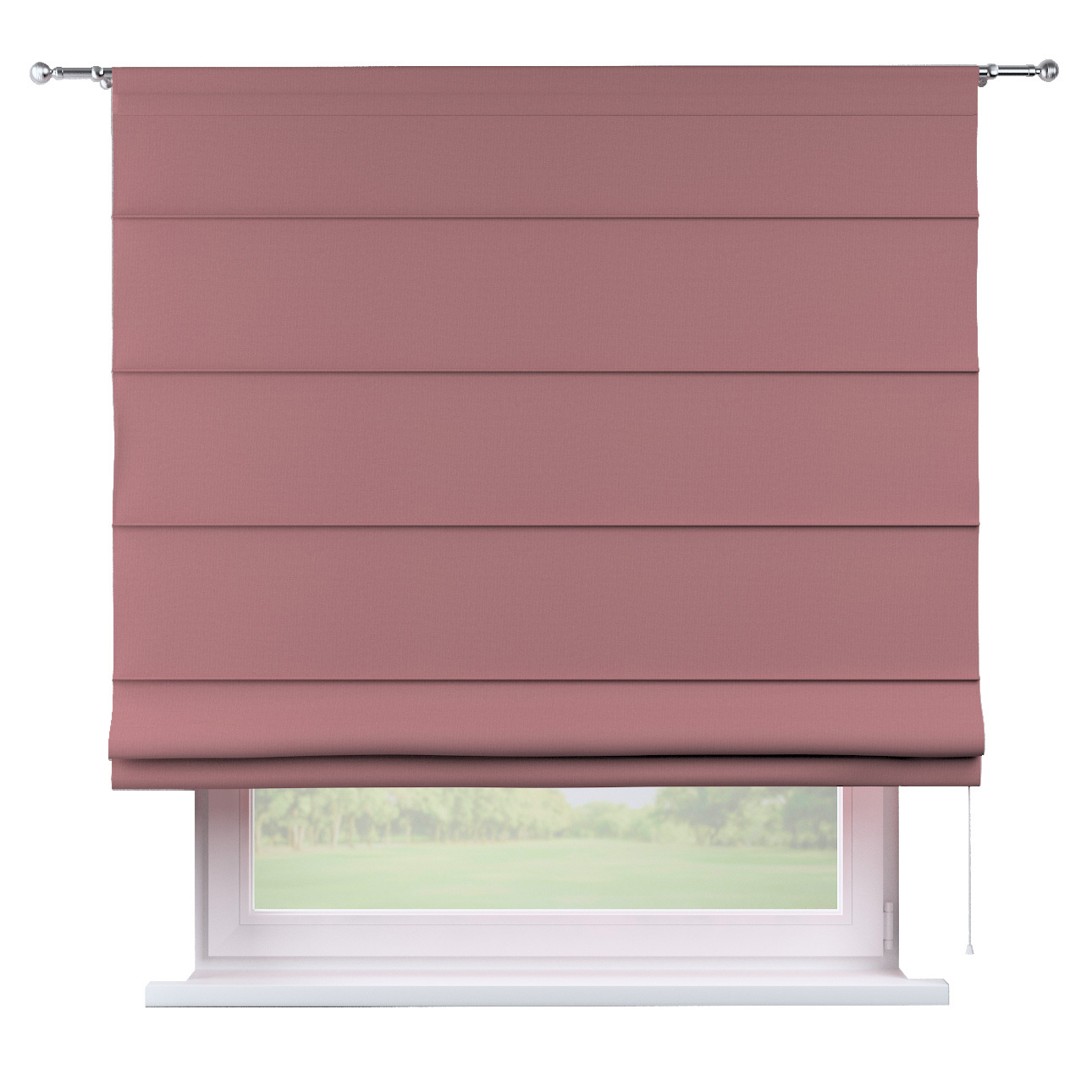 Rímska roleta Torino, matná ružová, Cotton Panama, 702-43 Rímska roleta Torino, matná ružová, Cotton Panama, 702-43