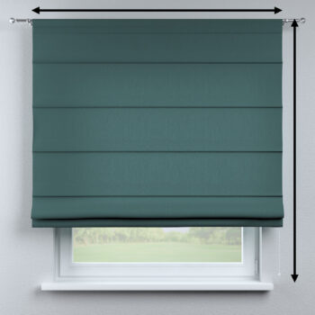 Rímska roleta Torino, matná smaragdová zelená, Linen, 159-09
