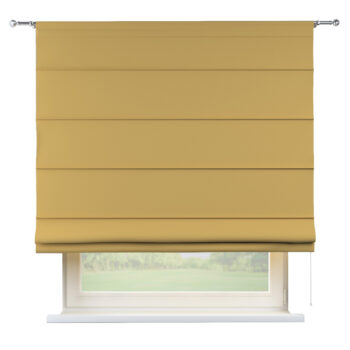 Rímska roleta Torino, matná žltá, Cotton Panama, 702-41