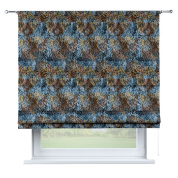 Rímska roleta Torino, modro-oranžová, Intenso Premium, 144-37