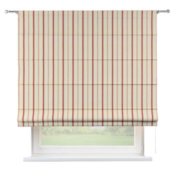 Rímska roleta Torino, svetlo a tmavo bordový pásik na svetlobéžovom podklade , Avinon, 129-15