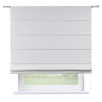 Rímska roleta Torino, vzor kocky na bielom podklade, Sunny, 143-51