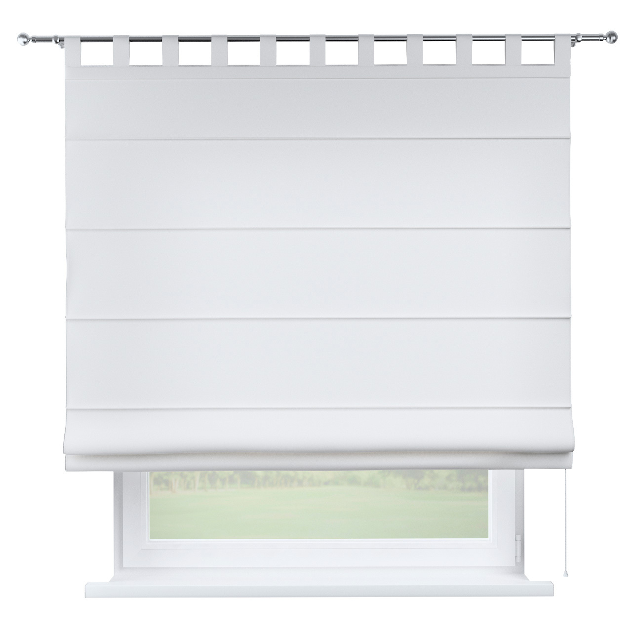 Rímska roleta Verona, biela, Loneta, 133-02 Rímska roleta Verona, biela, Loneta, 133-02