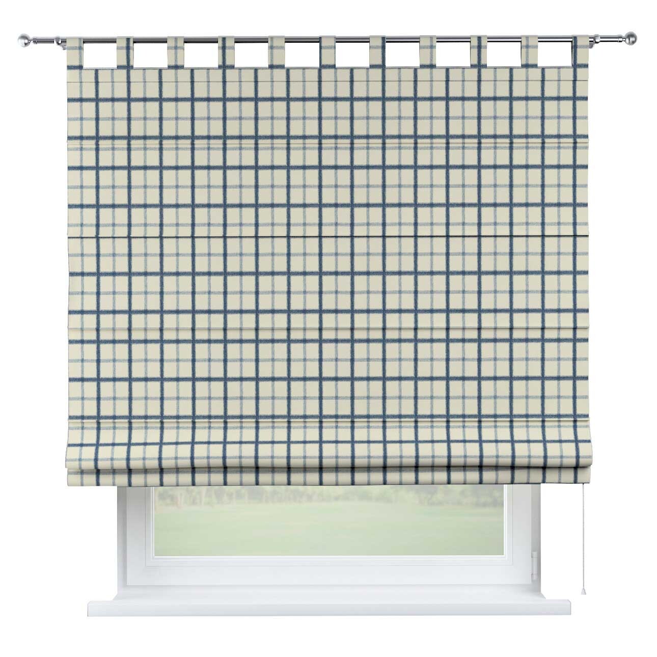 Rímska roleta Verona, modré káro na svetlobéžoom podklade, Avinon, 131-66 Rímska roleta Verona, modré káro na svetlobéžoom podklade, Avinon, 131-66