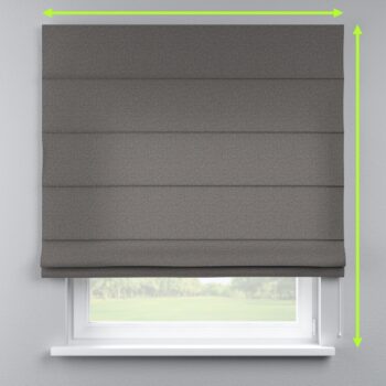 Rímska roleta s bielou krajkou, grafitová, Edinburg, 115-77