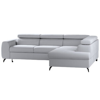 Rohová pohovka Leo, šedá, 268x201x93, Čalúnnické látky - pohovky, CL81